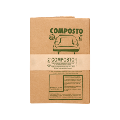 Composto Composteerbare Papieren Afvalzakken 140 Liter