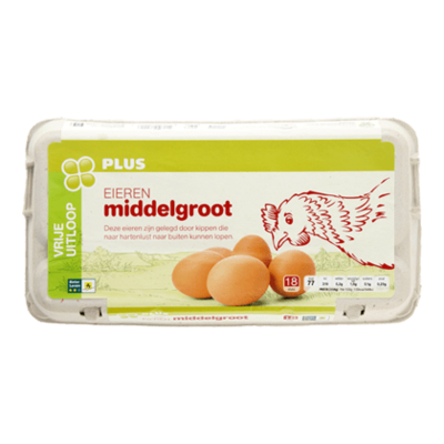 Huismerk Vrije uitloopeieren Middelgroot