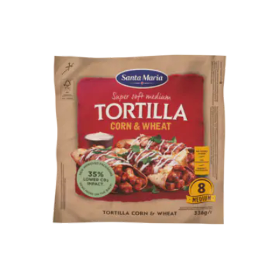 Tortilla Corn & Wheat Medium (8-Pack)