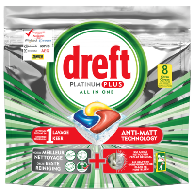 Dreft Vaatwastabletten platinum citroen plus