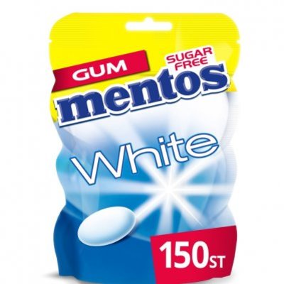 Mentos Gum White sweet mint bag