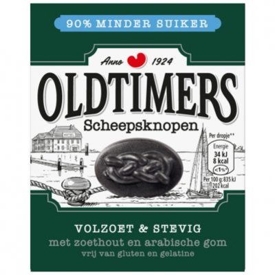 Oldtimers Scheepsknopen 90% minder suiker