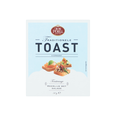 Jos Poell Traditionele Toast Vierkant