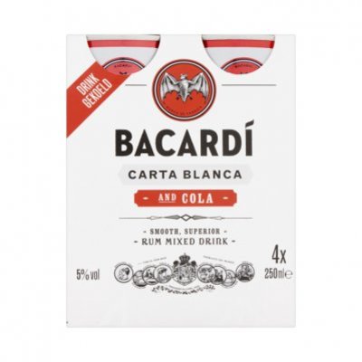 Bacardi & Cola 4 pack