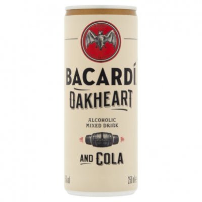 Bacardi Oakheart & cola