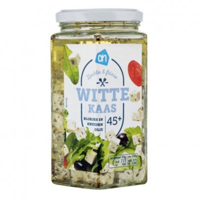 Huismerk Witte kaas blokjes in olie