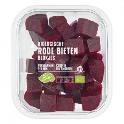 Huismerk Biologisch Nederlandse rode bieten blokjes