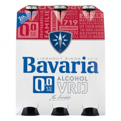 Bavaria 0.0% alcoholvrij bier 6-pack fles