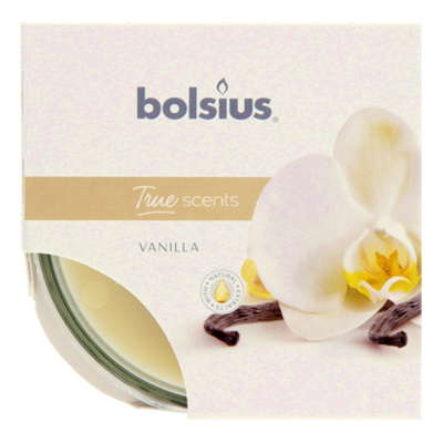 Bolsius Geurglas medium true scents vanille