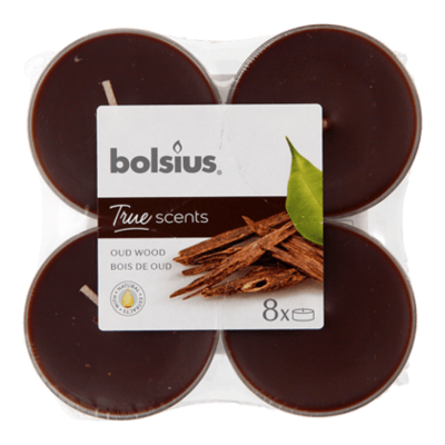 Bolsius Maxilicht true scents old wood