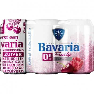 Bavaria 0.0% alcoholvrij fruity rose bier 6-pack