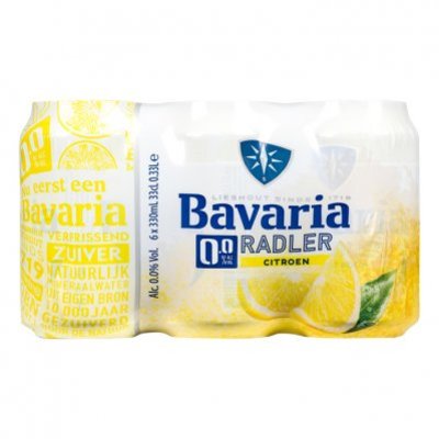 Bavaria 0.0% alcoholvrij radler citroen 6-pack