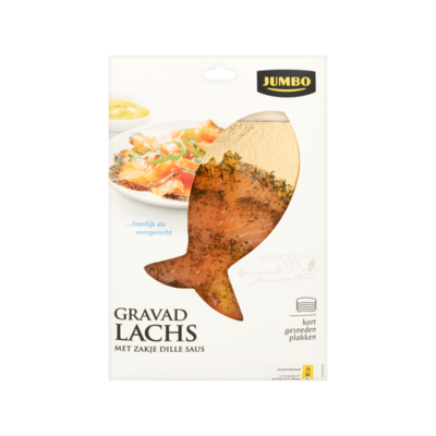 Huismerk Gravad Lachs met Zakje Dille Saus