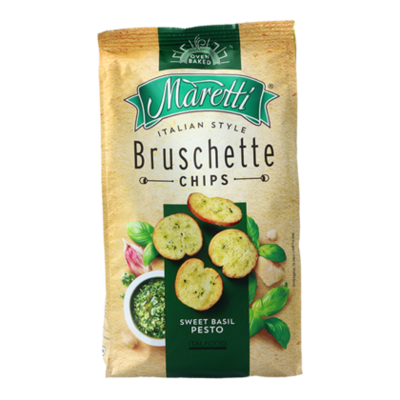 Maretti Bruschette bites sweet basil pesto