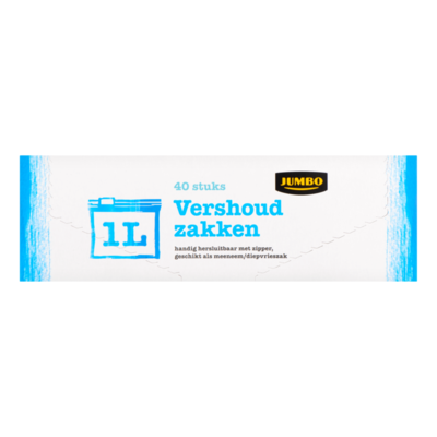 Huismerk Vershoudzakken 1 L