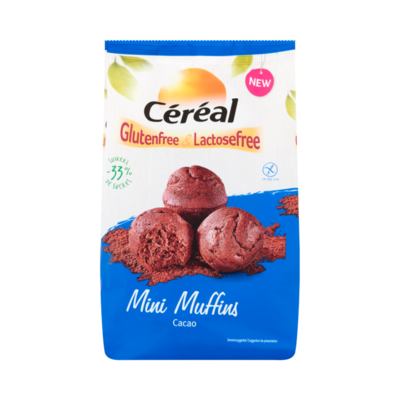 Céréal Glutenfree & Lactosefree Mini Muffins Cacao