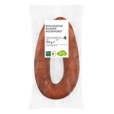 Huismerk Biologisch Bio rookworst rund