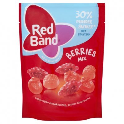 Red Band Berries mix 30% minder suiker