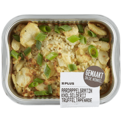 Huismerk Aardappelgratin knolselderij truffel