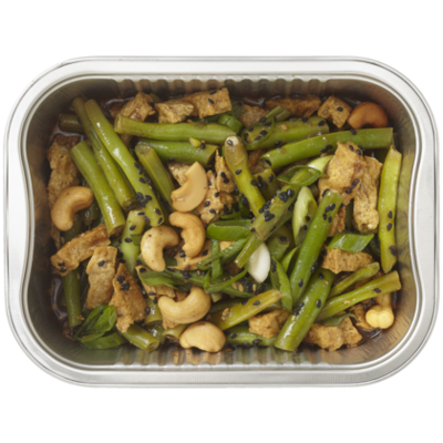 Huismerk Roergebakken tofu met boontjes