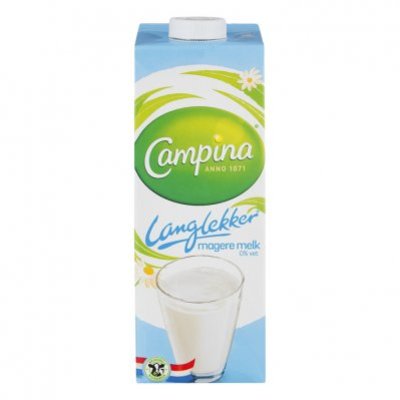 Campina Langlekker 0% vet melk
