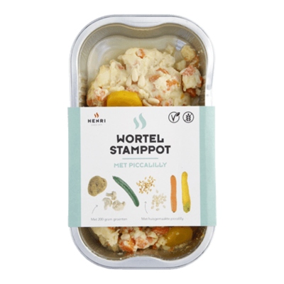 Henri Wortelstamppot met picalilly