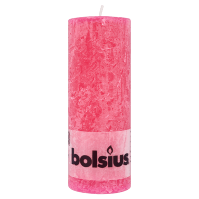 Bolsius Rustiek kaars Fuchsia 190 x 68