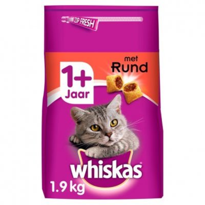 Whiskas Kattenvoer droog rund 1+ jaar